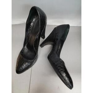 Alexander mcqueen black Embossed shoes with suede heels Size 36 REPAIRED OUTSOLE